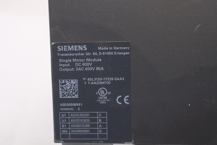NEW SIEMENS 6SL3120-1TE28-5AA3 DRIVE SINGLE MOTOR MODULE SINAMICS STOCK 705