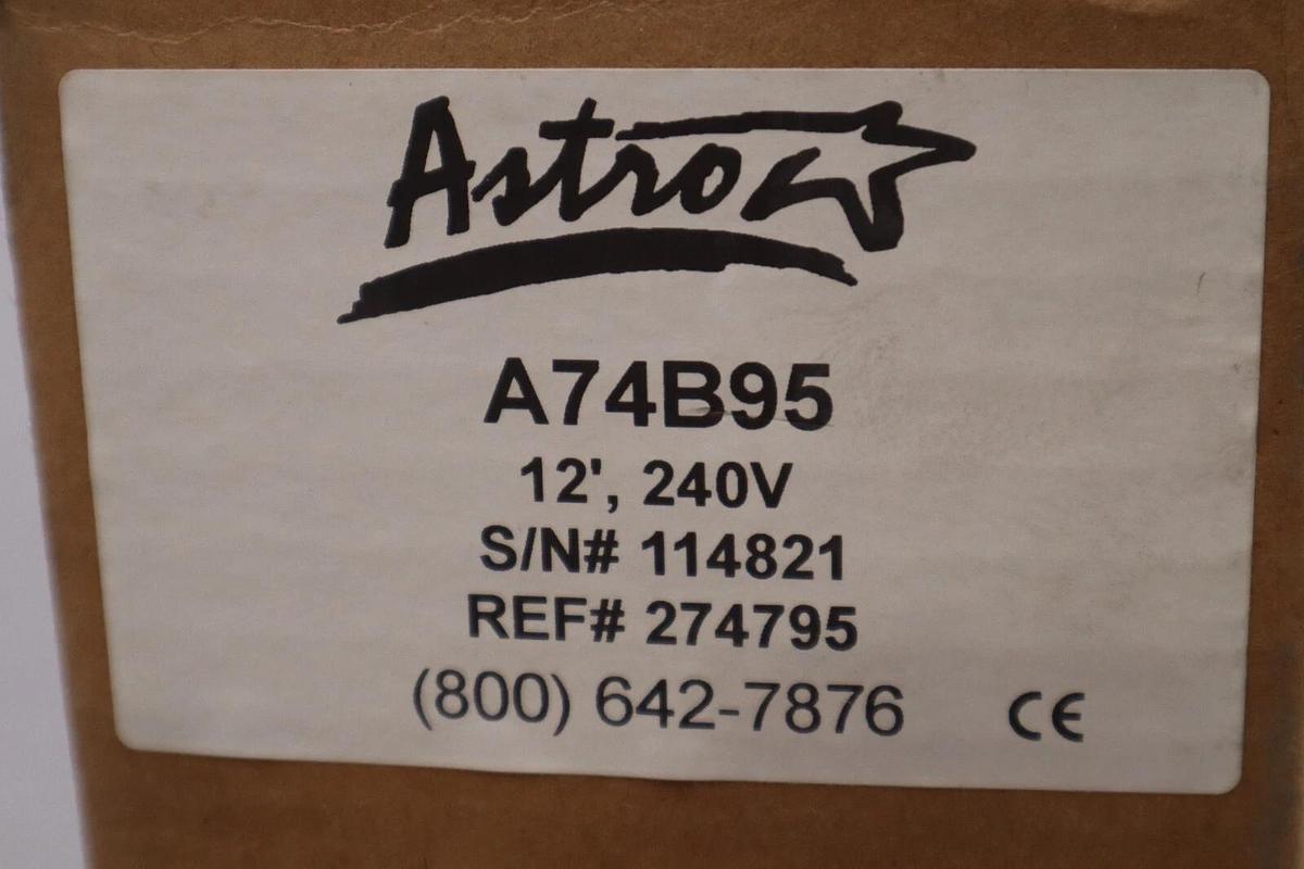 Used Astro Packaging A74B95 Hot Melt Glue 12’ Hose NEW IN BOX STOCK H295
