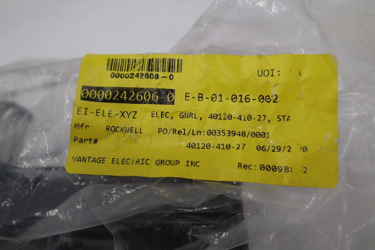Used NEW ALLEN BRADLEY 40120-410-38 STAB SET 3 WIRE 40 AMP STOCK G349A