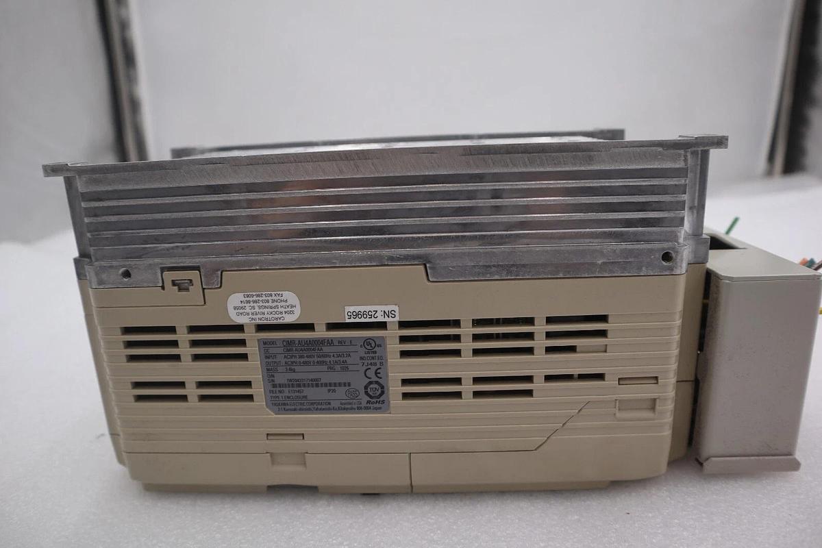 Used YASKAWA ELECTRIC CIMR-AU4A0004FAA / CIMRAU4A0004FAA REV E VFD DRIVE STOCK 2275-A