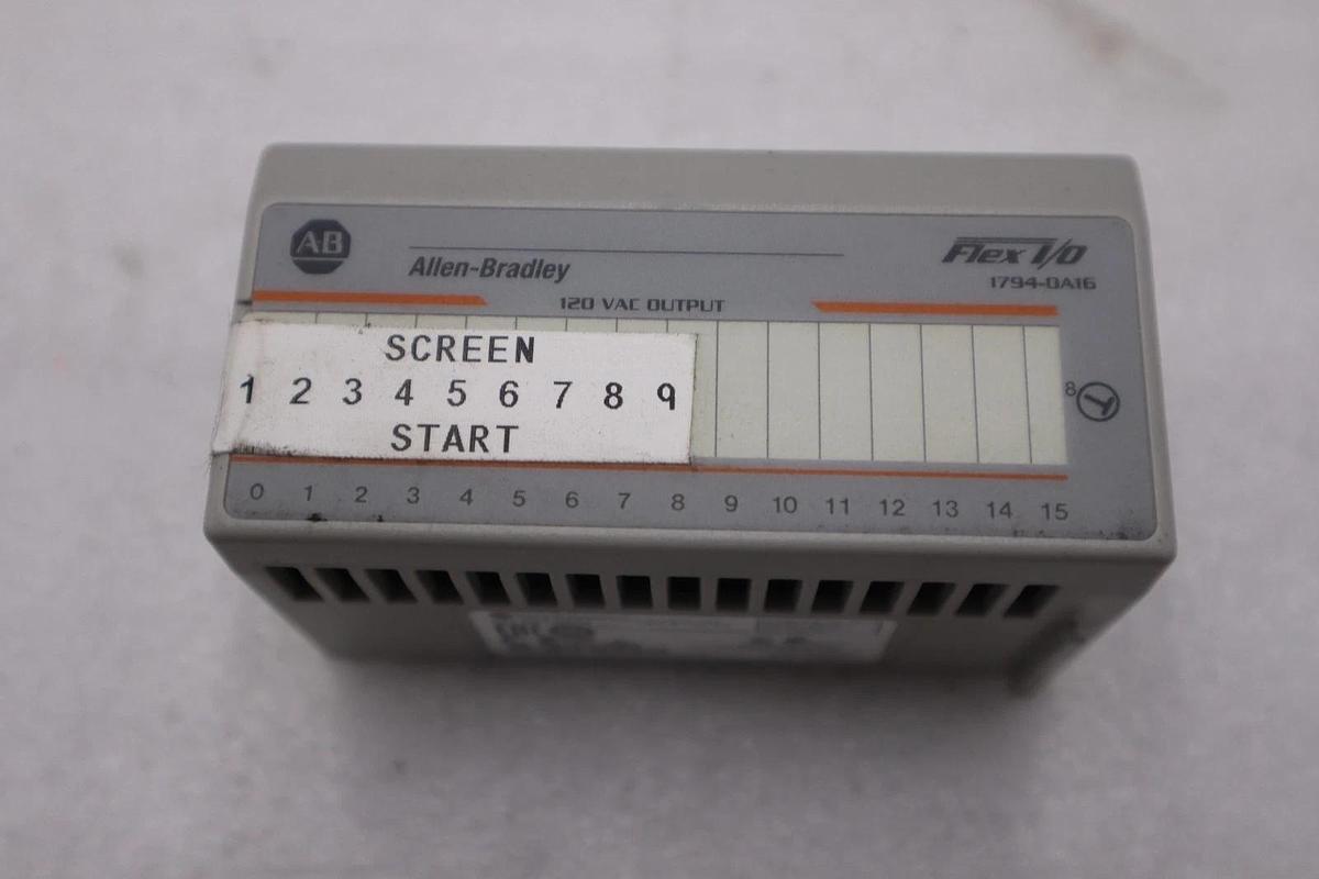 Used Allen Bradley 1794-OA16 Ser A Flex I/O Output Module - STOCK 3733CC
