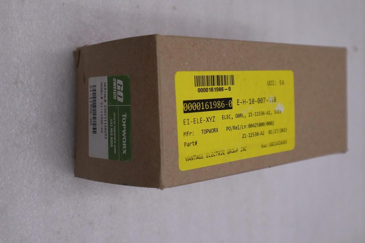 Used NEW OPEN BOX Topworx 21-11526-A2 PROXIMITY LIMIT SWITCH GO SWITCH STOCK G275A