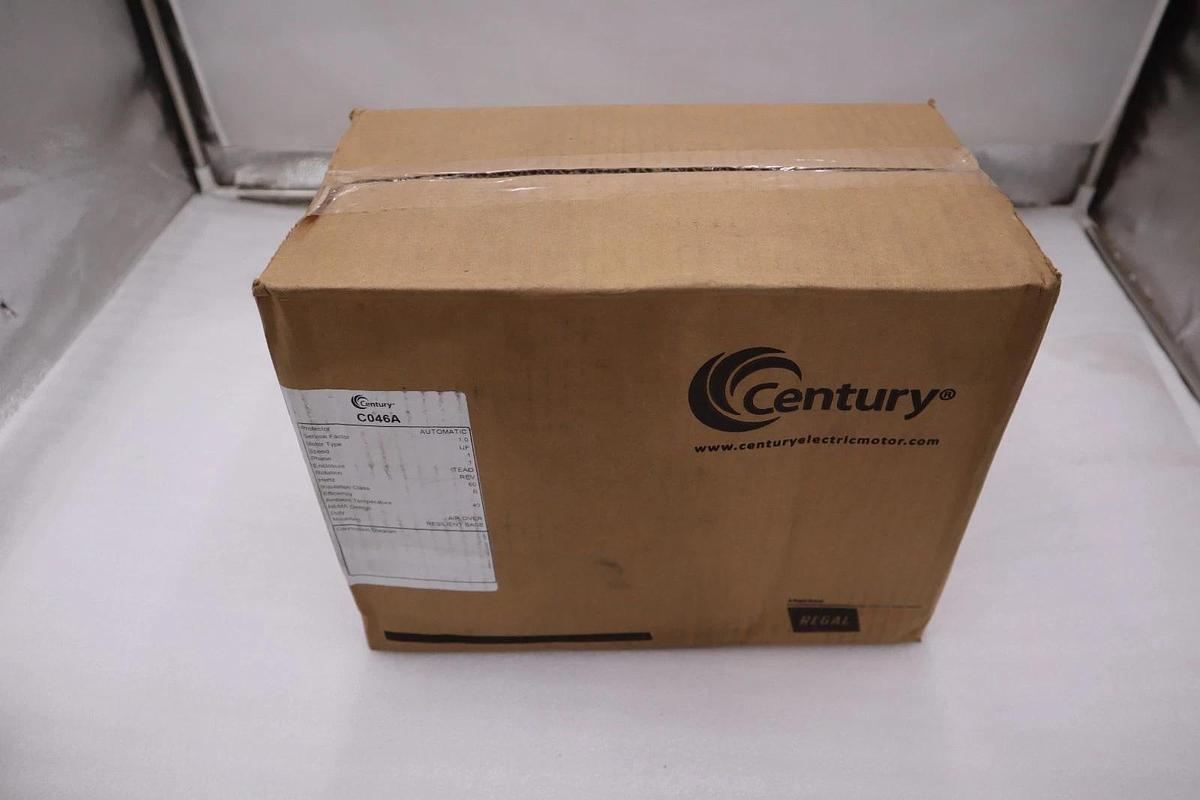 Used CENTURY C046A Motor 1/3 HP 1100 RPM 48Z 115/230V - STOCK GF283