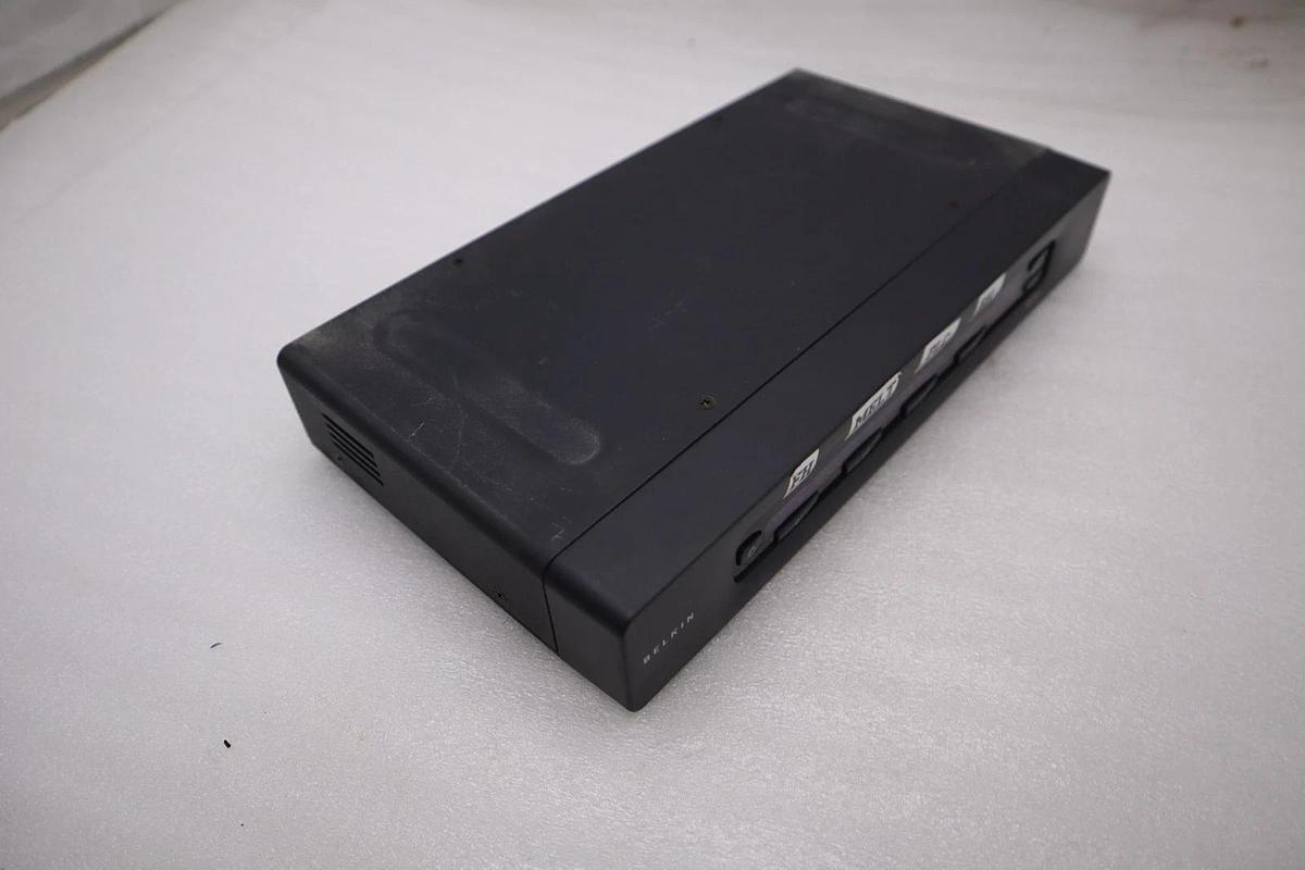 Used Belkin F1DZ104T OmniView SE Plus Series 4-Port KVM Switch STOCK H1102A