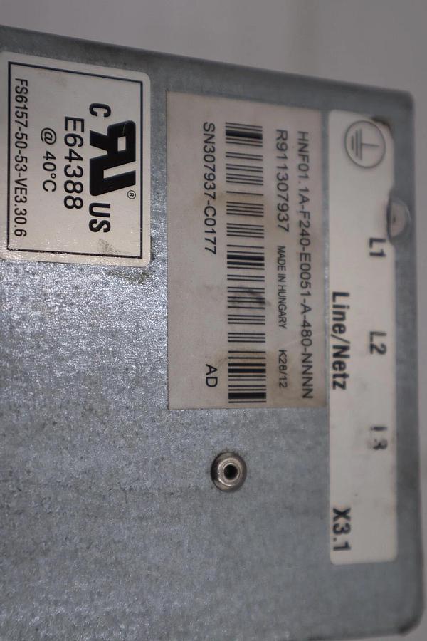 Used Rexroth HNF01.1A-F240-E0051-A-480-NNNN 480V IndraDrive Servo Drive STOCK 519-B