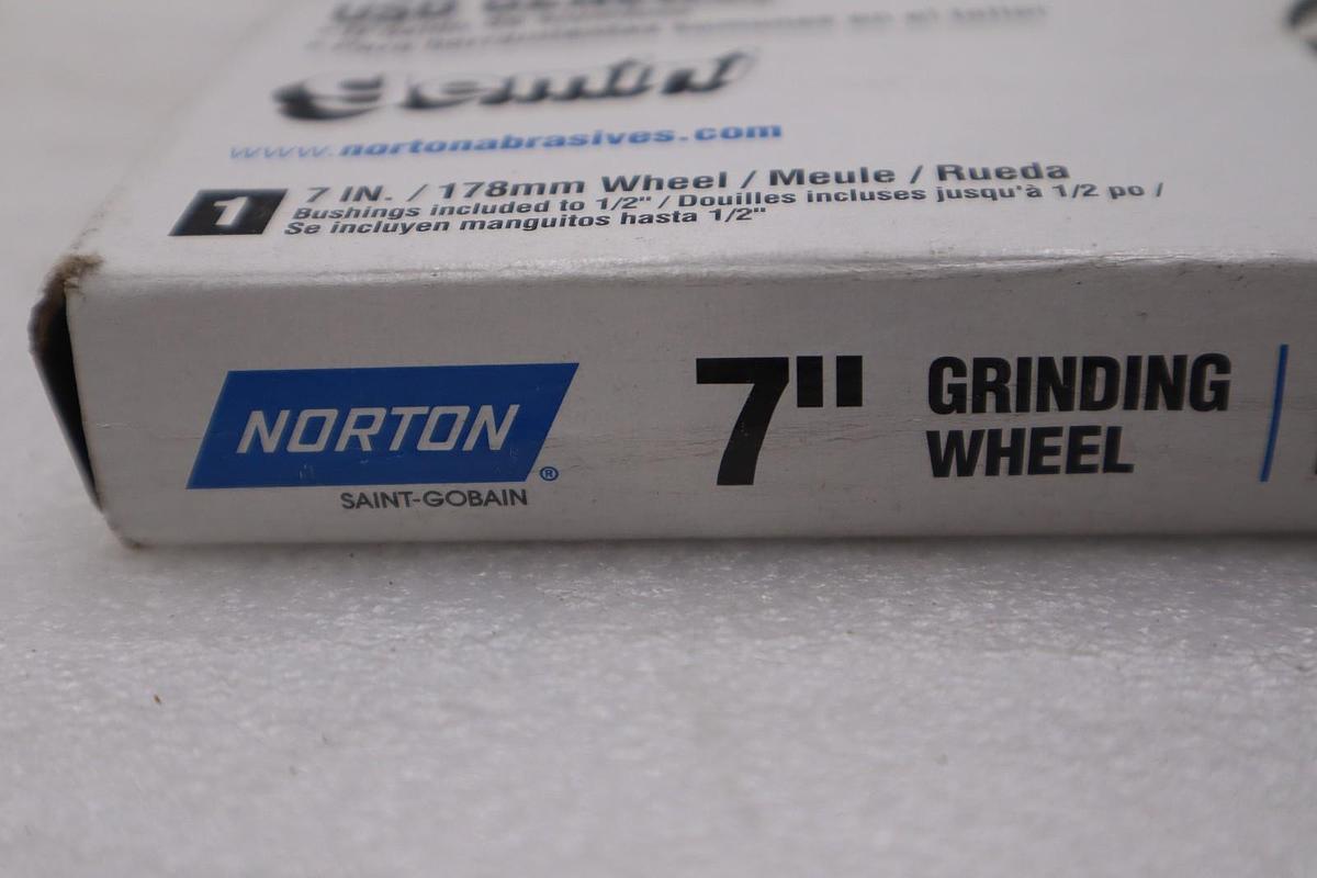 LOT OF 4 Norton 7" Grinding Wheel 7x1x1 36 Grit NEW IN BOX STOCK H164