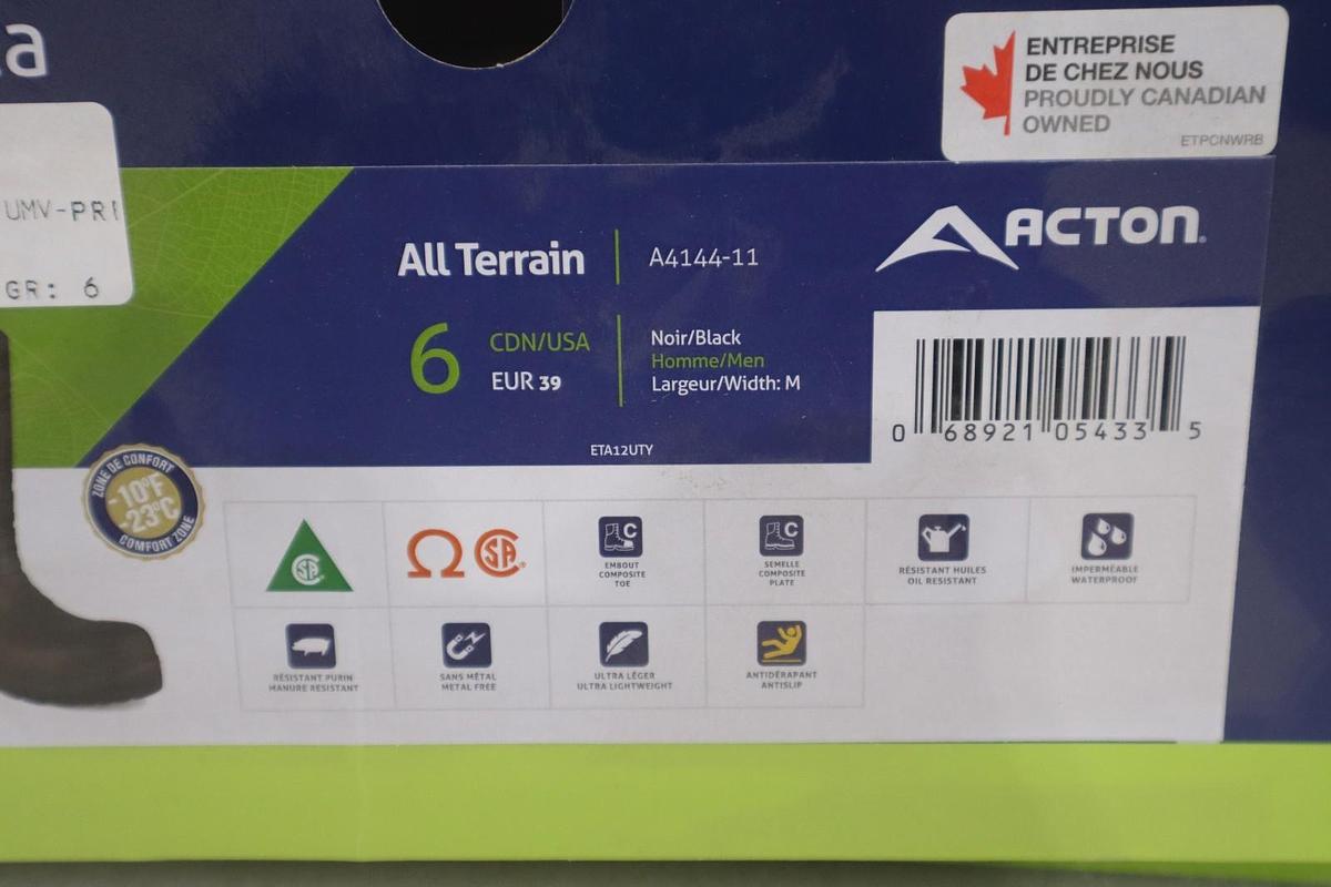 ACTION All Terrain 15" Composite Toe Rubber Work Boots A4144-11 - STOCK SGF98