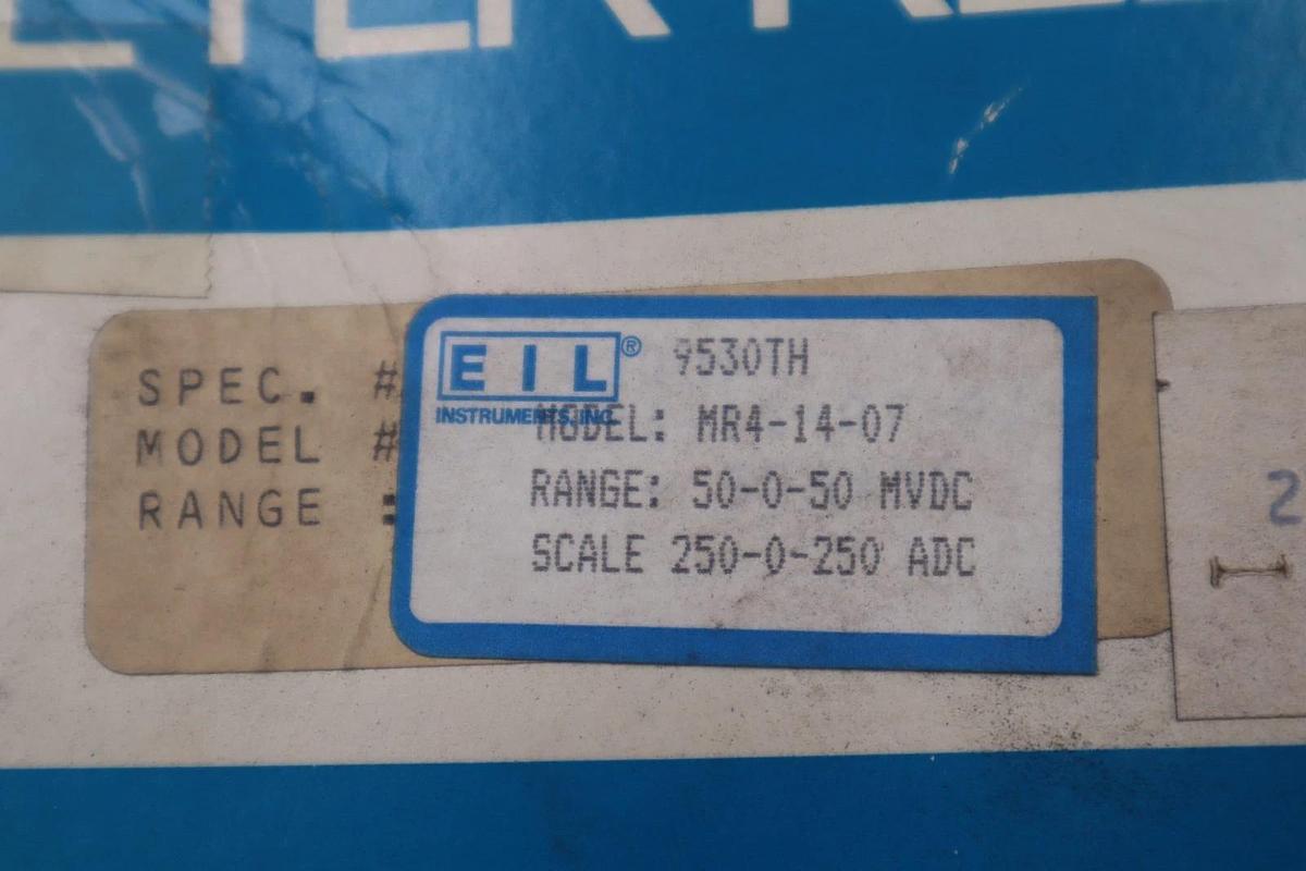 NEW OPEN BOX EIL INSTRUMENTS MR4-14-07 STOCK 4535