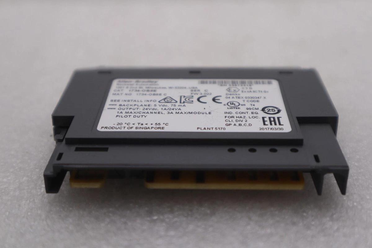 Used ALLEN BRADLEY 1734-OB8E SERIES C OUPUT MODULE 1734OB8E STOCK K-3288
