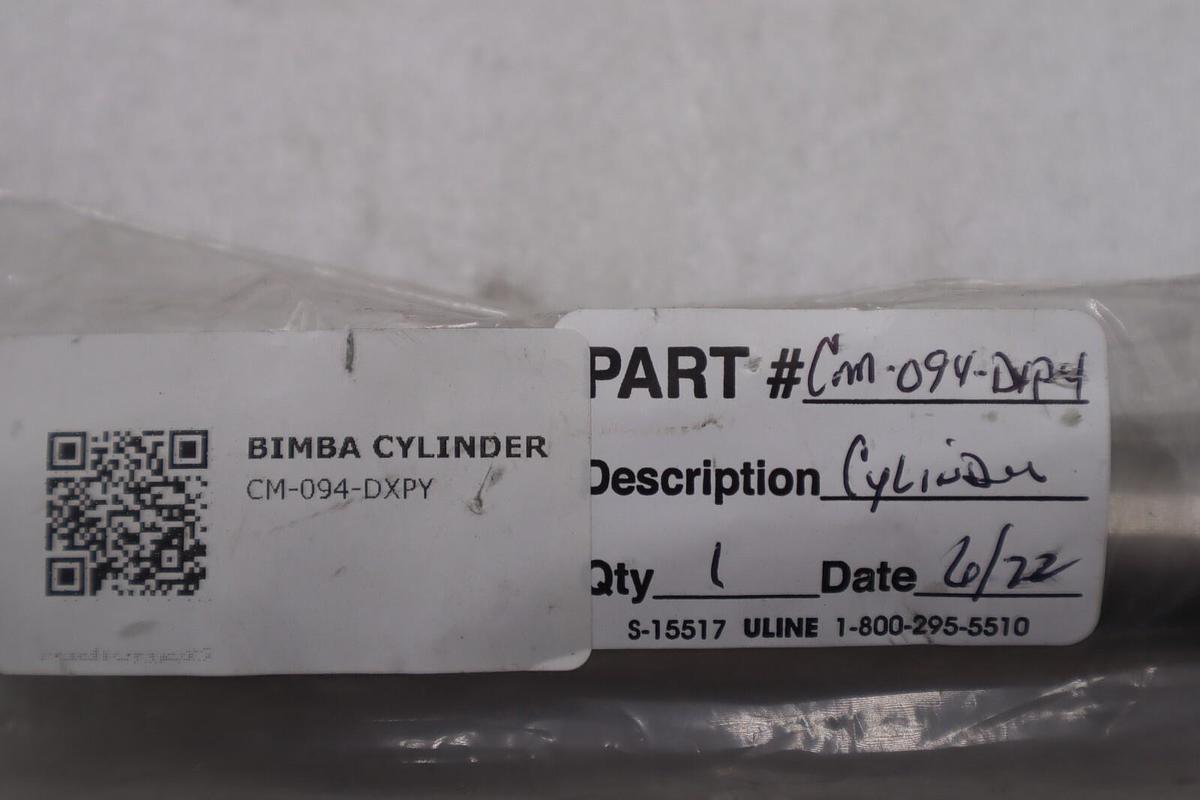 Used BIMBA CM-094-DXPY CYLINDER STOCK #K-3767