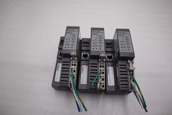 Used Allen-Bradley 1734-AENTR Ser B POINT I/O Dual Port Adaptor STOCK L-452C