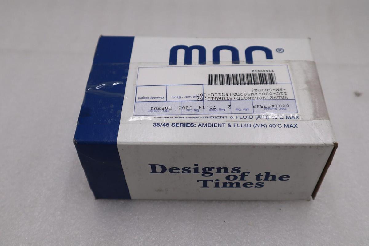 MAC 6211C-000-PM-502DA W/ PME-502DABE SOLENOID VALVE 6200 SERIES NEW IN BOX