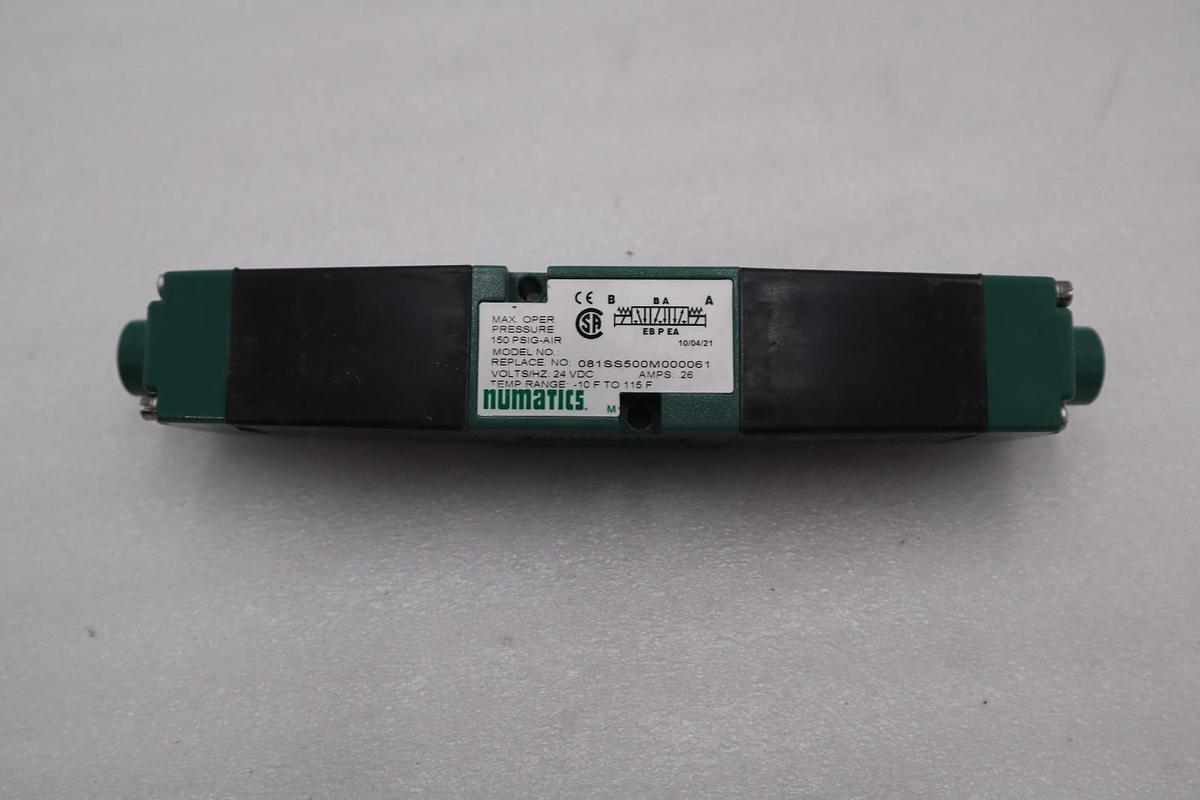Used Numatics 081SS500M000061 Pneumatic Air Solenoid Manifold Valve STOCK H1508