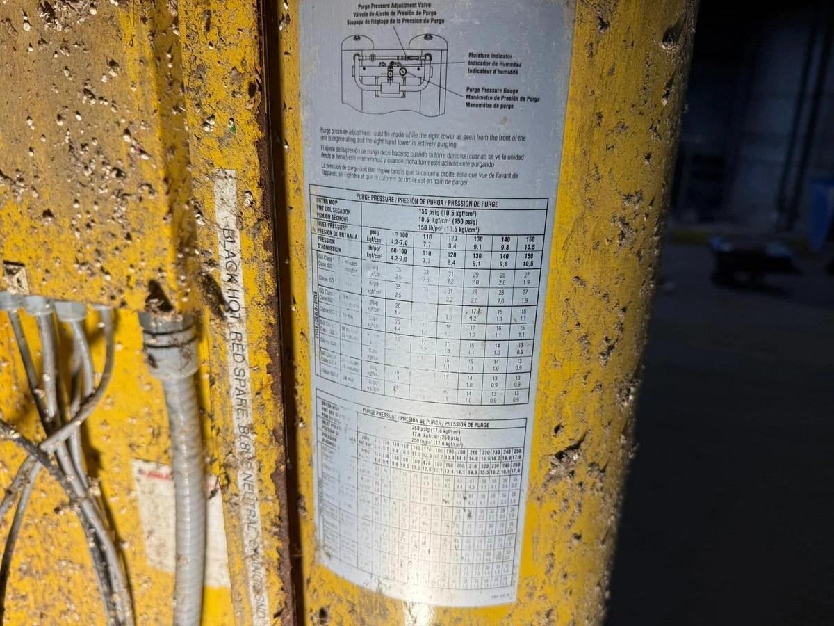 Used KAESER PRESSURE-SWING REGENERATIVE DESICCANT COMPRESSED AIR DRYER MODEL KAD-115