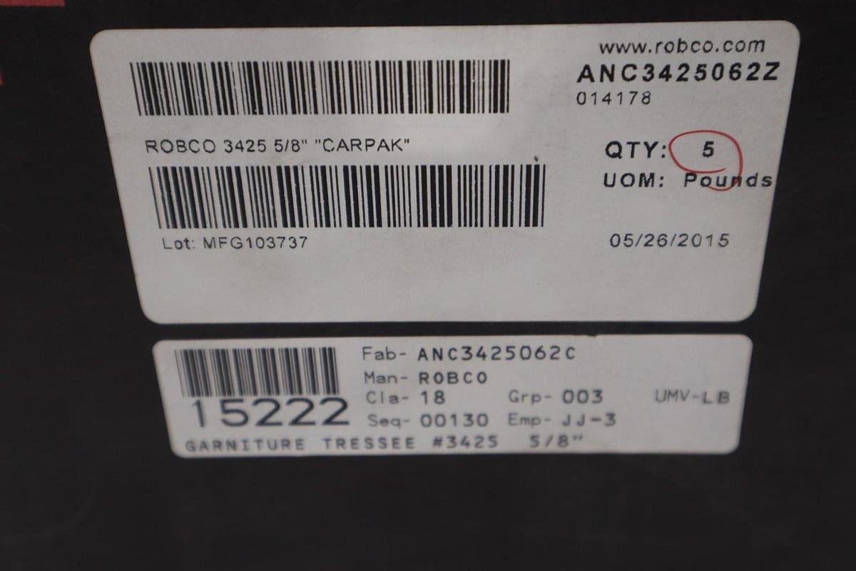 ROBCO ANC3425062Z 3425 5/8" CARPAK 5 POUNDS - NEW IN BOX - STOCK GF856