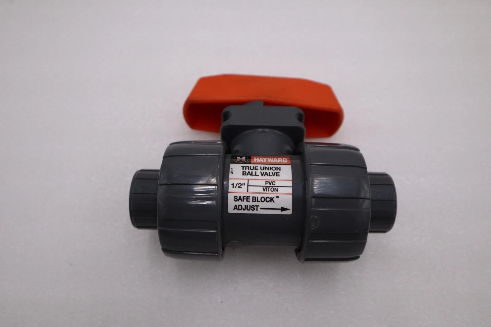 Hayward 1/2" PVC Dark Gray True Union Ball Valve NEW OPEN BOX STOCK H1216A