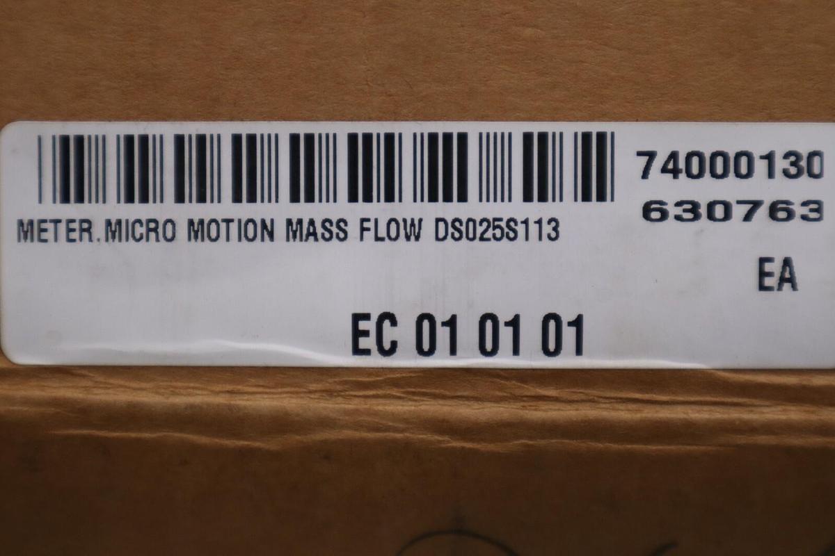 EMERSON DS025S113 / DS025S113-RFT97 MICRO MOTION MASS FLOW NEW SYSTEM STOCK G373