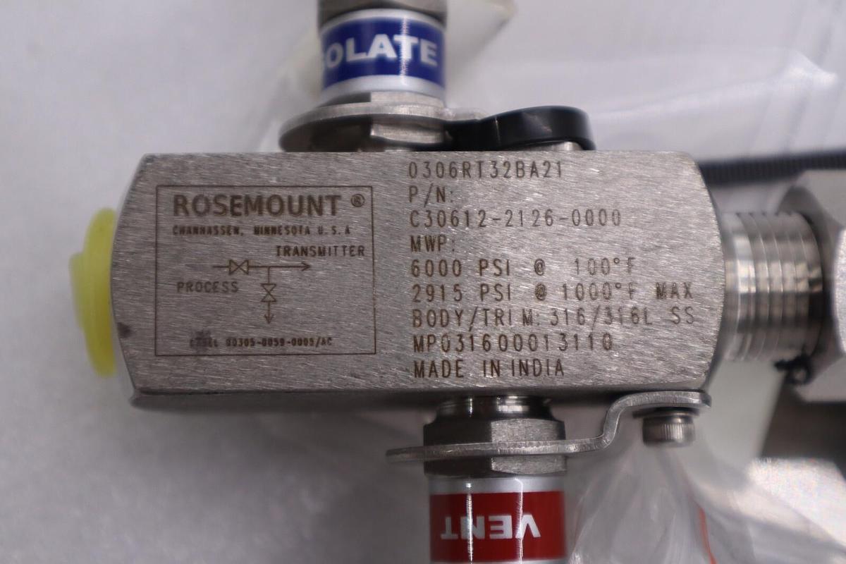 ROSEMOUNT 3051T / 3051TG2A2B21AS5K5 NEW TRANSMITTER W/ C30612-2126-0000 #G379A