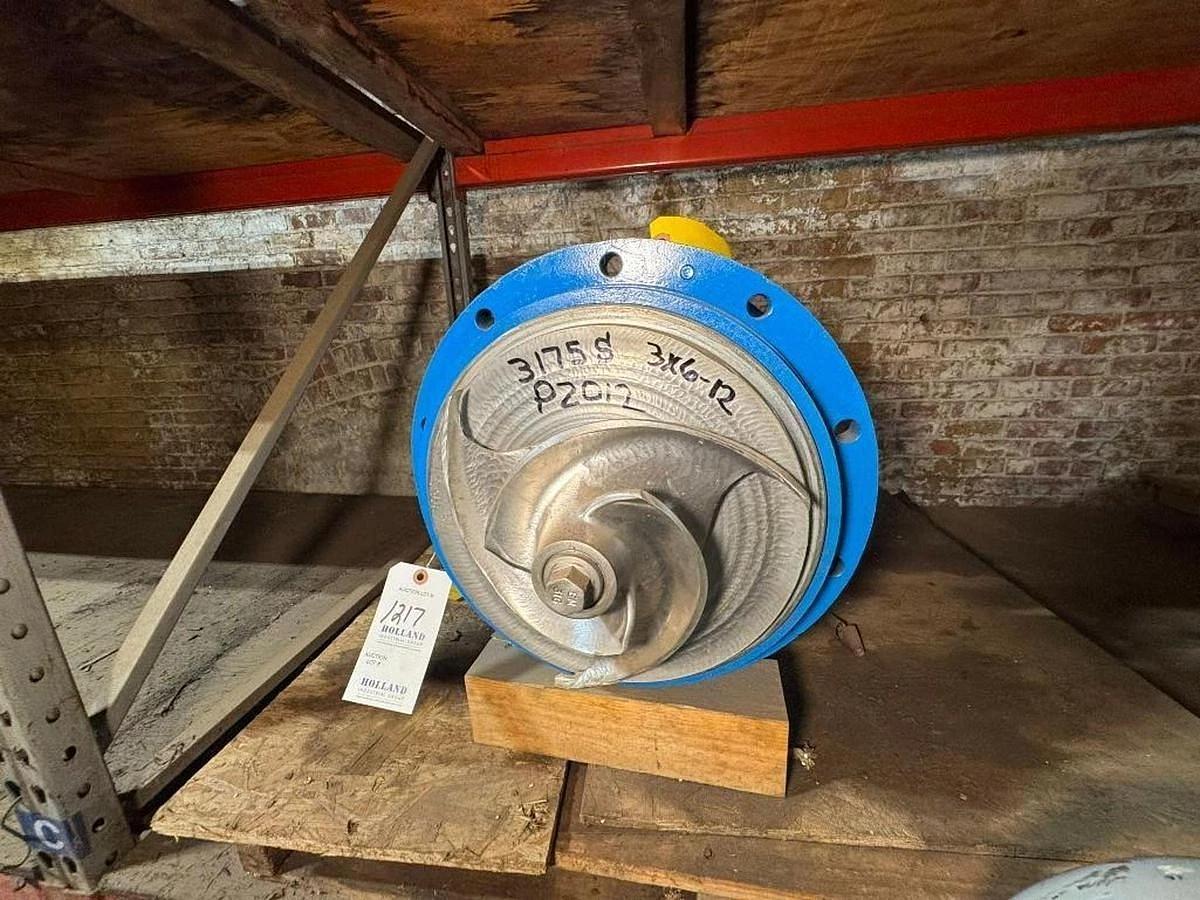 Used GOULDS 3175S POWER END PULLOUT PUMP PART 6X8-12 316 STAINLESS STEEL