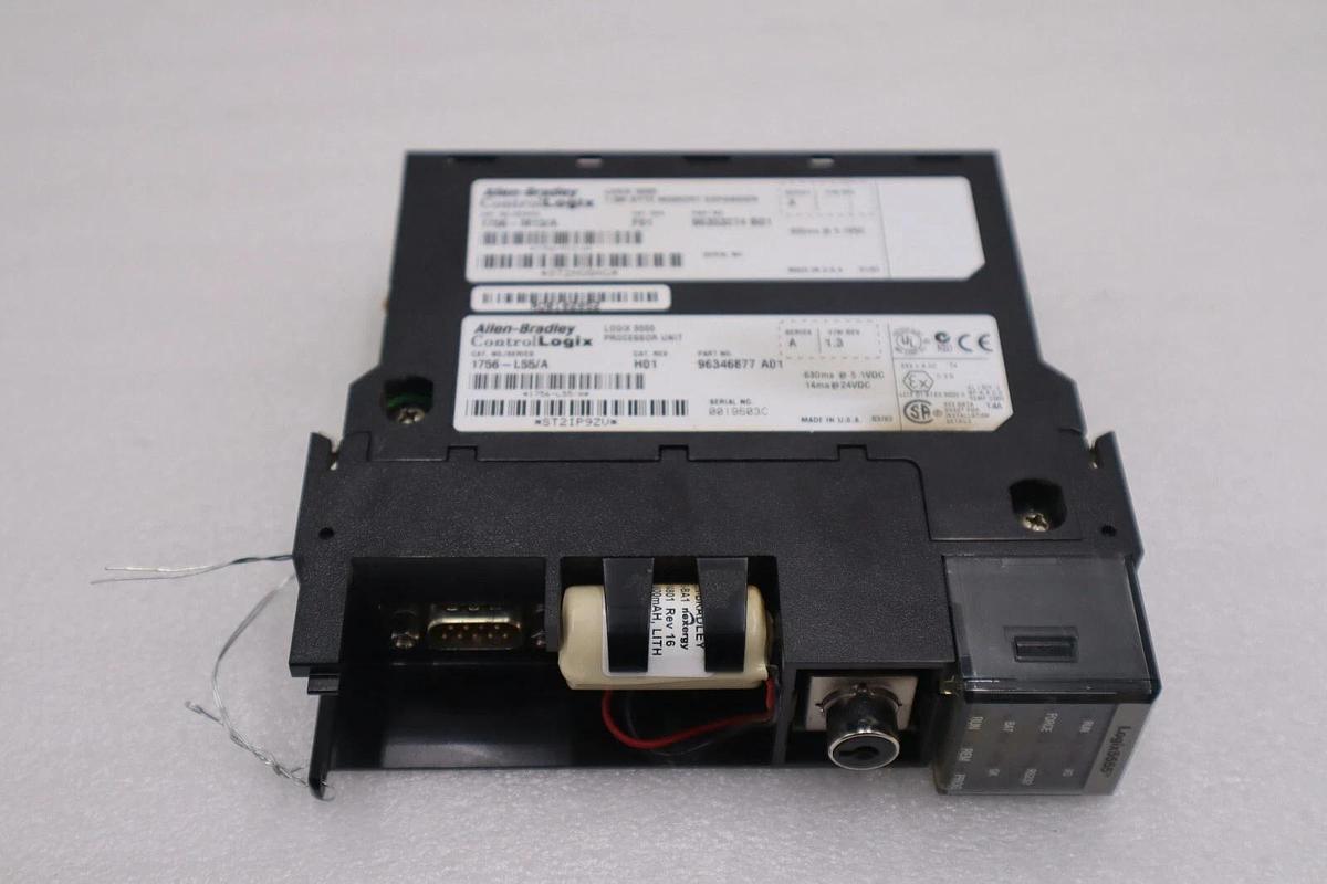 Used Allen Bradley 1756-L55 /A W 1756-M13 ControlLogix Processor STOCK 849C