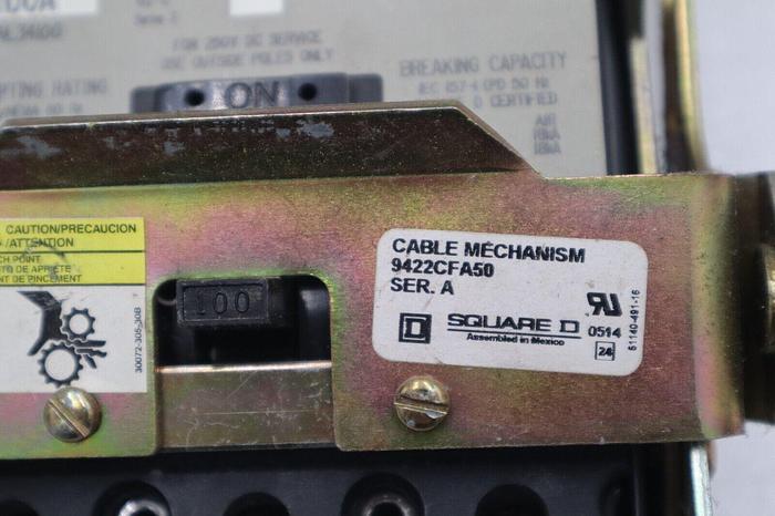 Used SCHNEIDER ELECTRIC 9422CFA50 SQUARE D FAL34100 STOCK 2402A