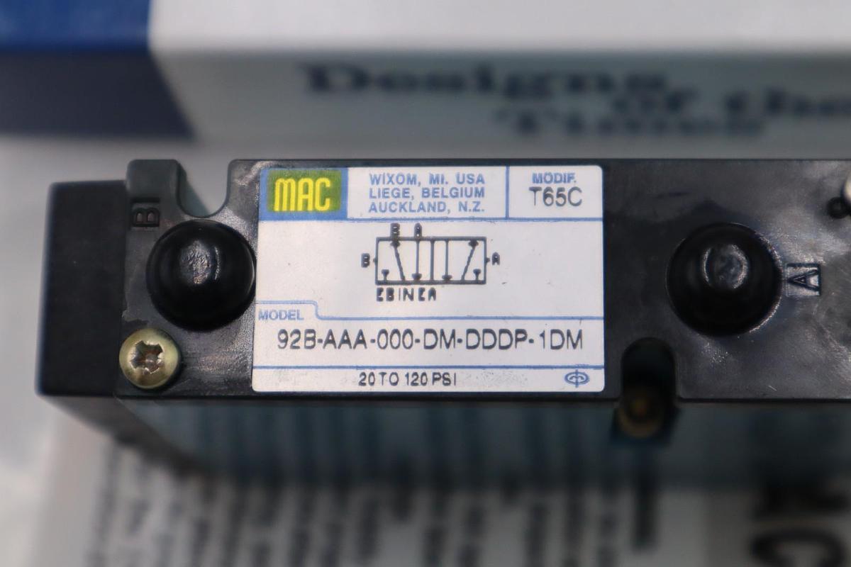 MAC VALVES INC 92B-AAA-000-DM-DDDP-1DM / 92BAAA000DMDDDP1DM (NEW IN BOX) #H764A