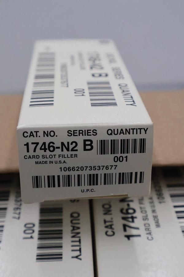NEW IN BOX ALLEN BRADLEY 1746-N2 SER B MODULE SLOT FILLER (LOT OF 11) STK K-064A