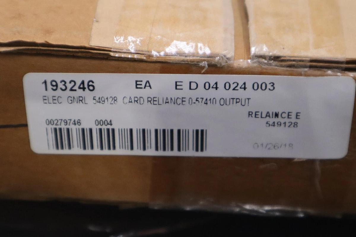 57C410 Reliance 4CH Analog Output Module AutoMax NEW UNIT STOCK G674