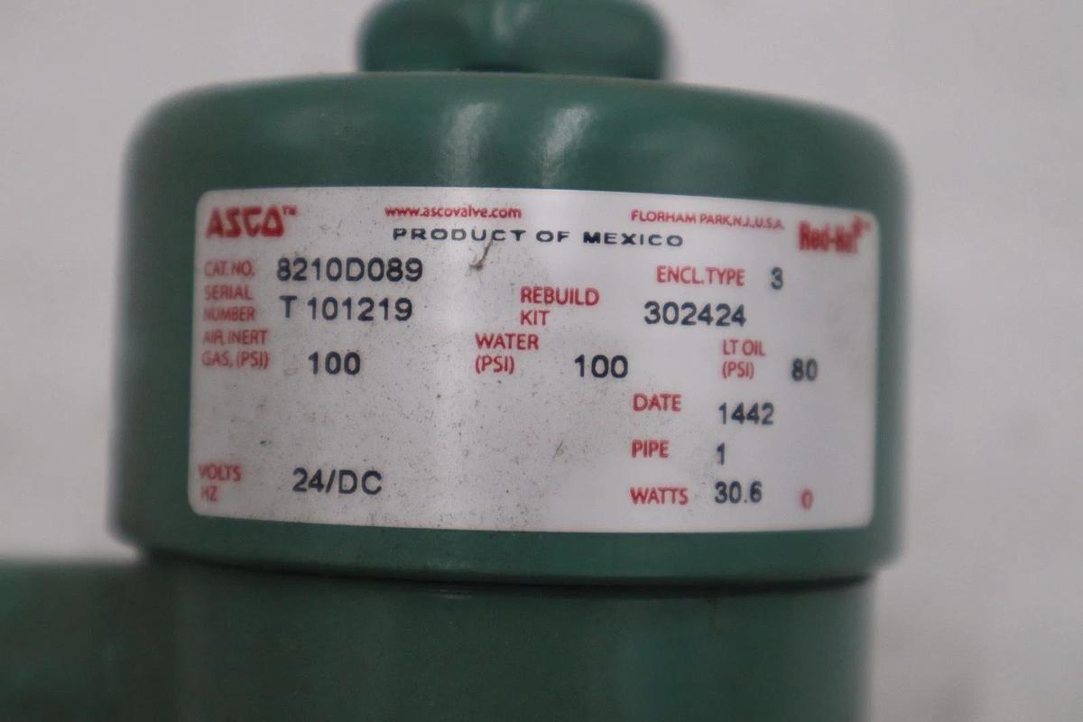 Used ASCO 8210D089 24VDC 100PSI REBUILD KIT 302424 STOCK 5217CC