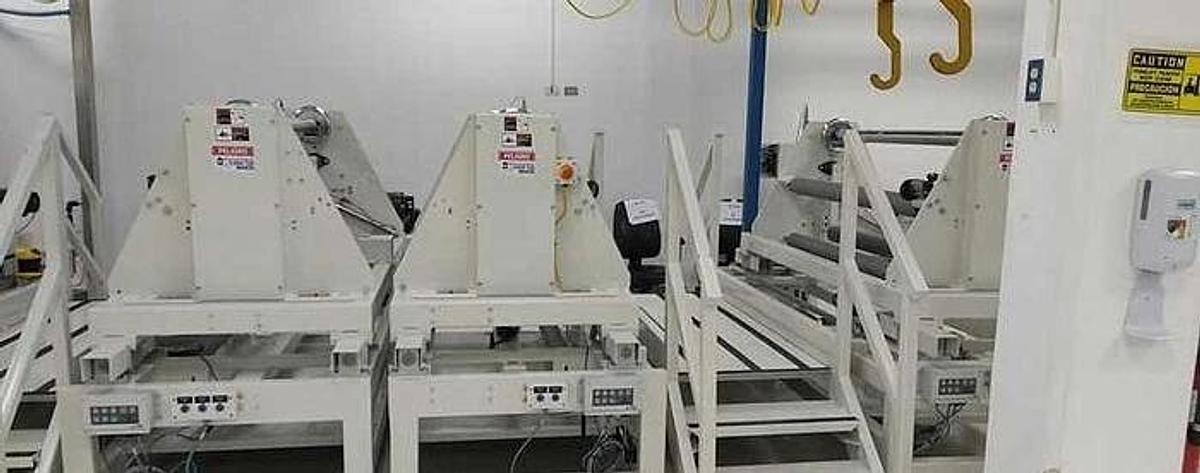 Used 62" Contech Converting Technologies, Inc. Die Cutting Press 100 Tons Mfg. 2019