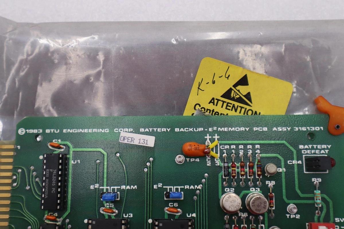 BRUCE 3161301 BATTERY BACKUP E2 MEMORY PCB ASSY STOCK #2818