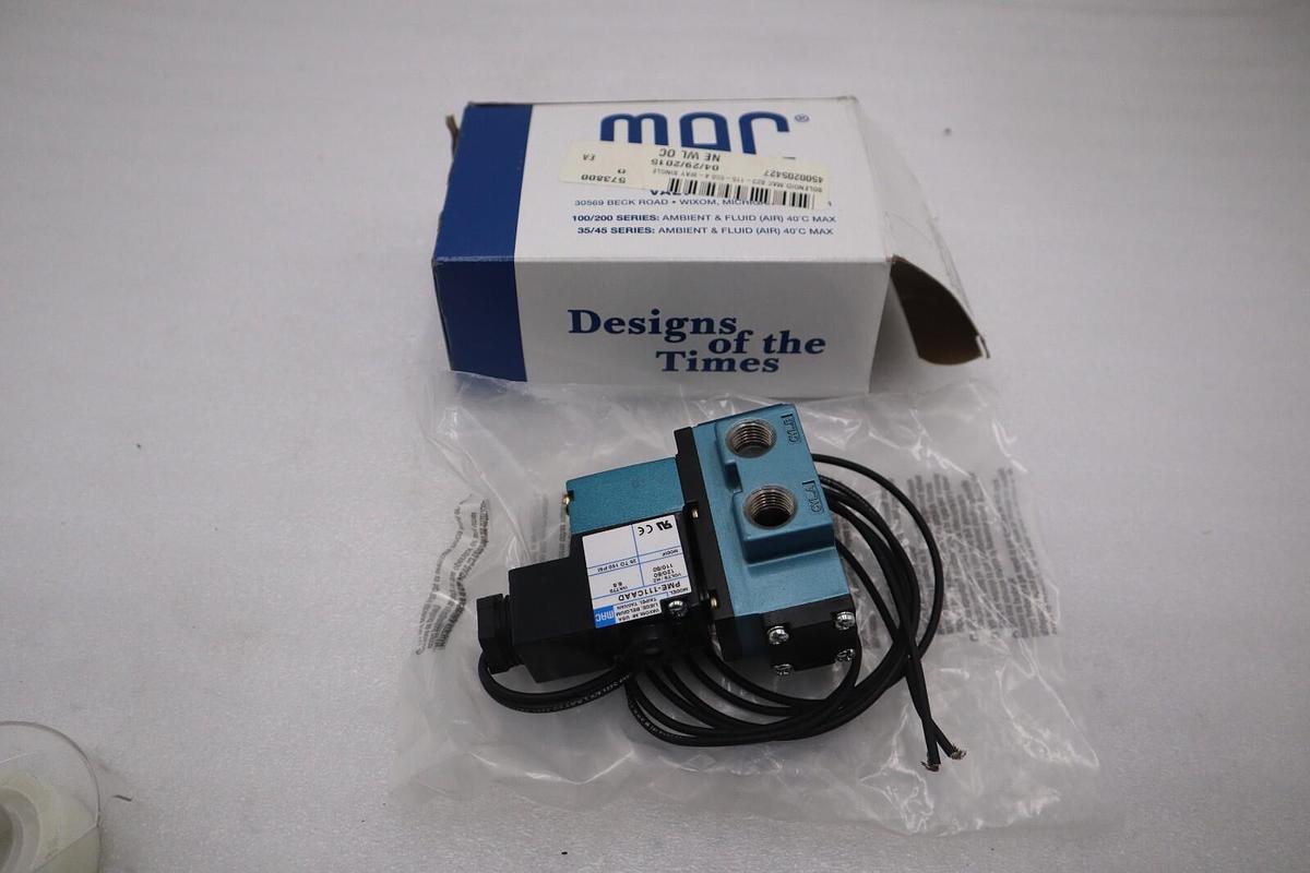 Used MAC 912B-PM-111CAAD / 912BPM111CAAD SOLENOID VALVE NEW WITH BOX STOCK G757A