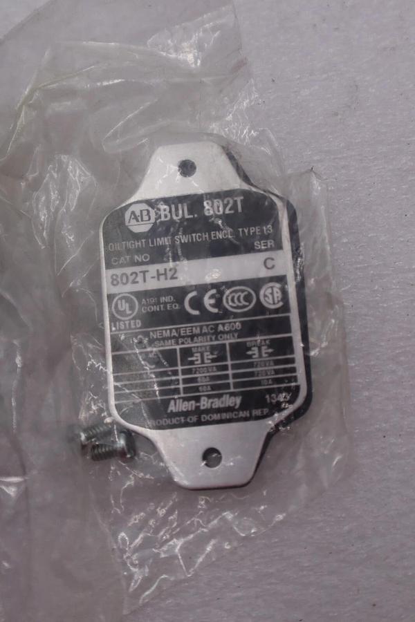 ALLEN-BRADLEY 802T-H2 SWITCH LIMIT OIL TIGHT SERIES C #K-2274