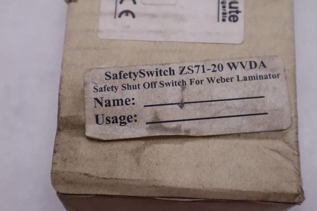 STEUTE ZS71-20WVDA SAFETY SWITCH STOCK #116-A