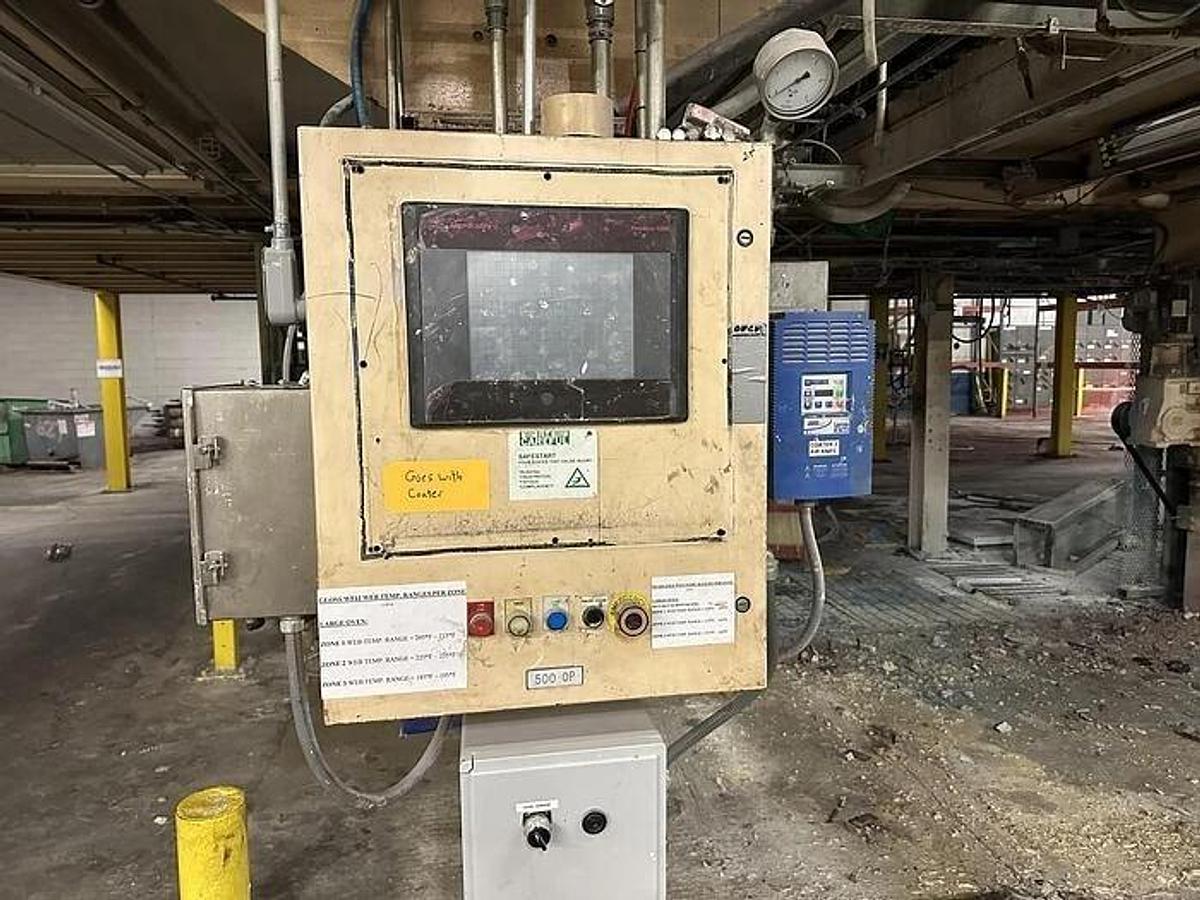 Used 62" BLACK CLAWSON AIR KNIFE COATER WITH MAYER ROD COATER