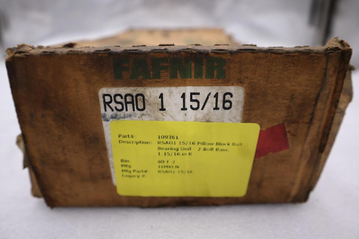 Used NEW OPEN BOX Fafnir Bearing RSAO 1 15/16 STOCK 1683CC