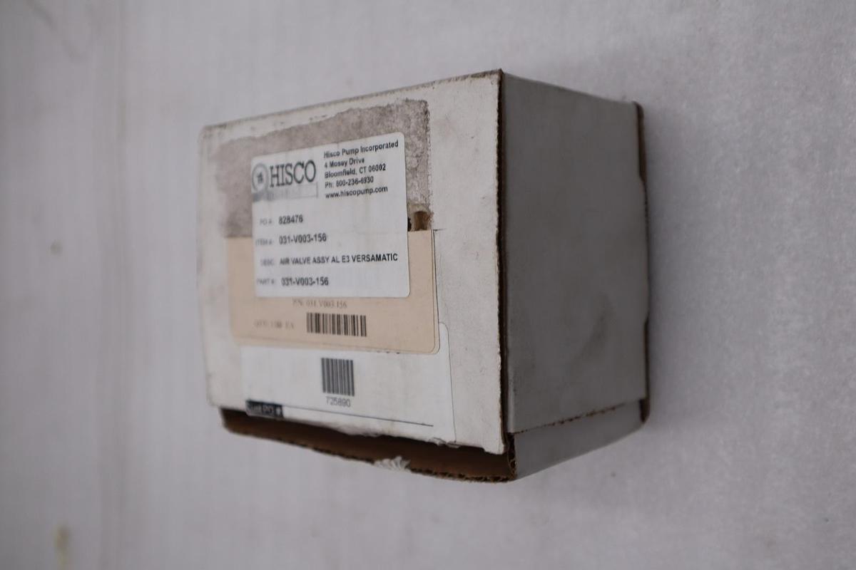 Used NEW Versamatic Aluminum Air Valve Assembly 031.V003.156 w/ Gasket for E3 Pump