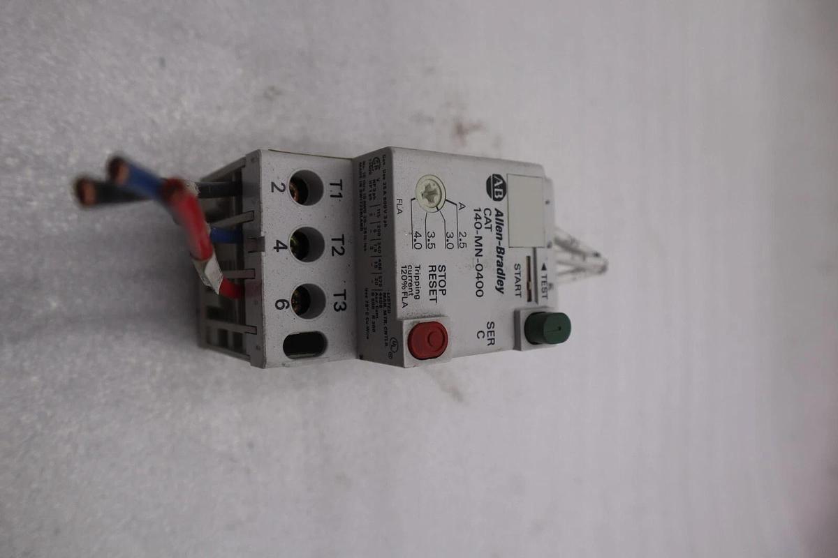 Used LOT OF 2 AB Allen Bradley 140-MN-0400 Manual Motor Starter STOCK K-3543