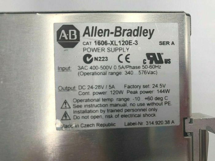 Used ALLEN BRADLEY 1606-XL120E-3 SERIES A POWER SUPPLY STOCK 981