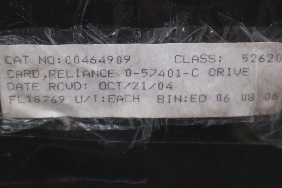 Used Reliance Electric O-57401-C / 57401 Drive Digital I/O Module STOCK G108A