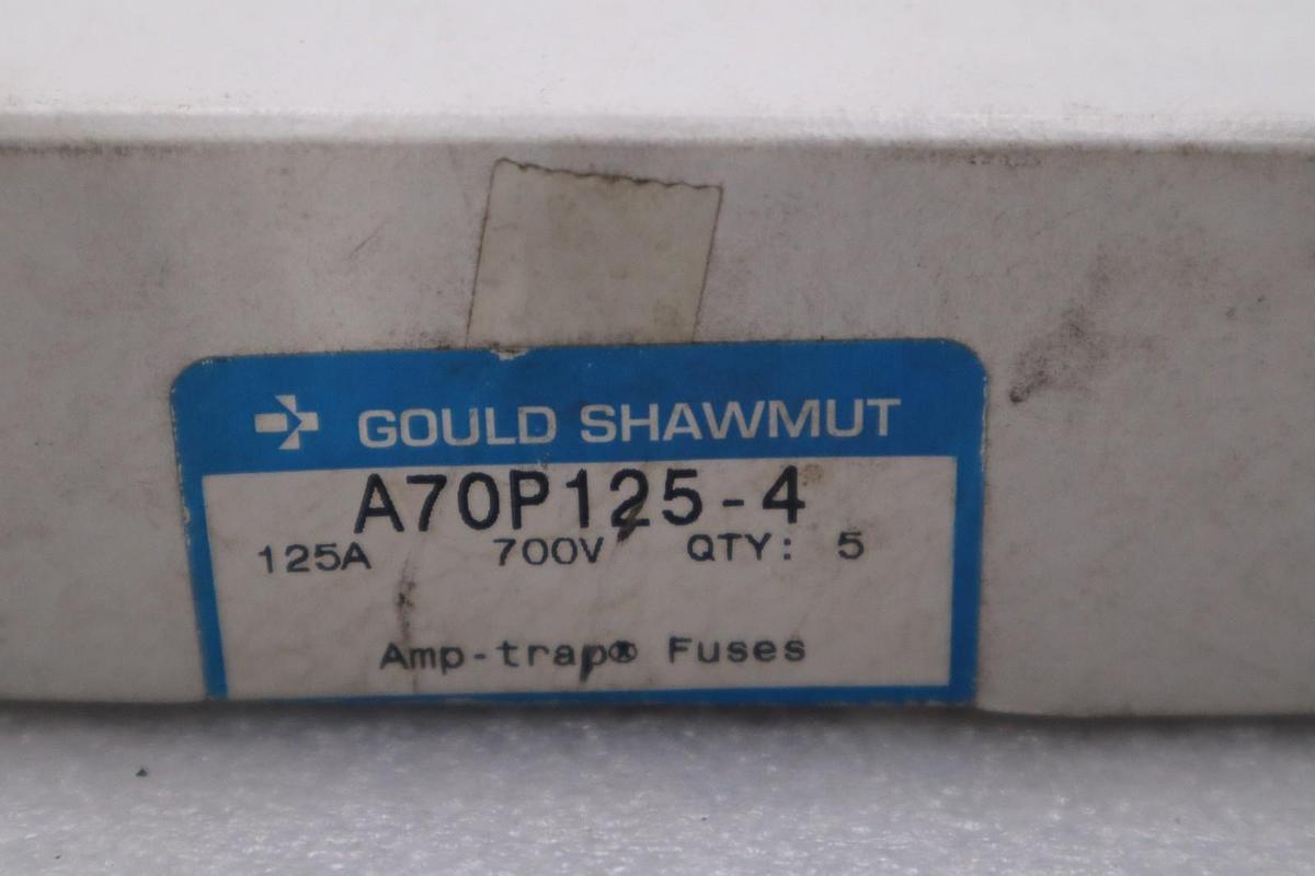 BOX OF 5 - Amp Trap Ferraz Shawmut A70P125-4 Semiconductor Fuse - STOCK GF839