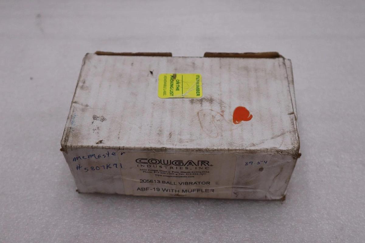 NEW COUGAR INDUSTRIES PNEUMATIC ROTARY BALL VIBRATOR ABF-19 STOCK K-3905A