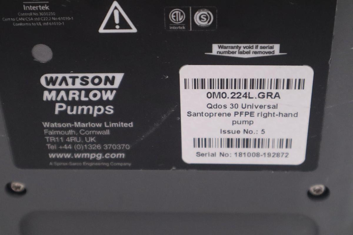 Used Watson Marlow 0M0.224L.GRA Qdos30 Metering Pump STOCK SGF-249