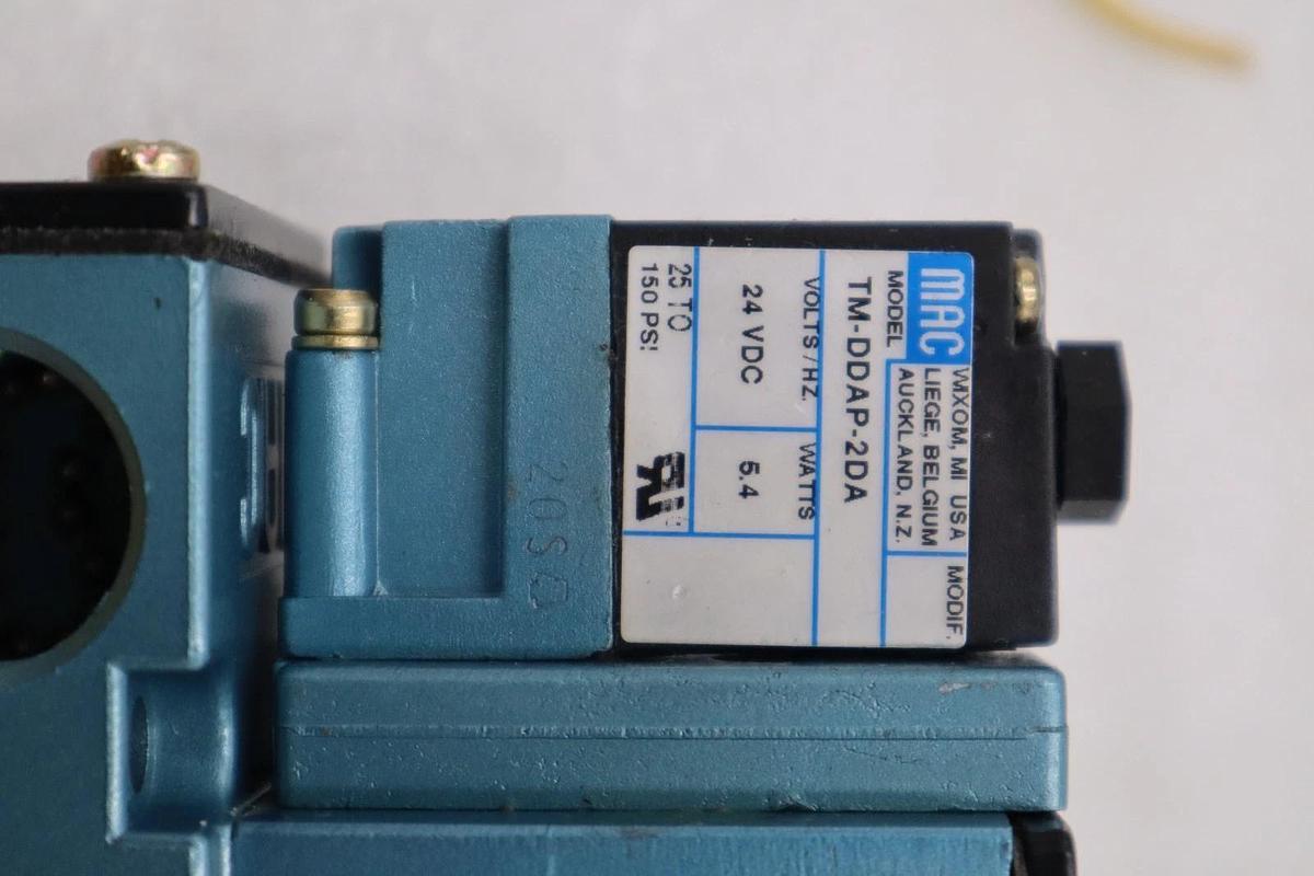 Used NEW MAC VALVES 82A-AA-BAA-TM-DDA5-2DA SOLENOID VALVE 82 SERIES 4-WAY STK H1465