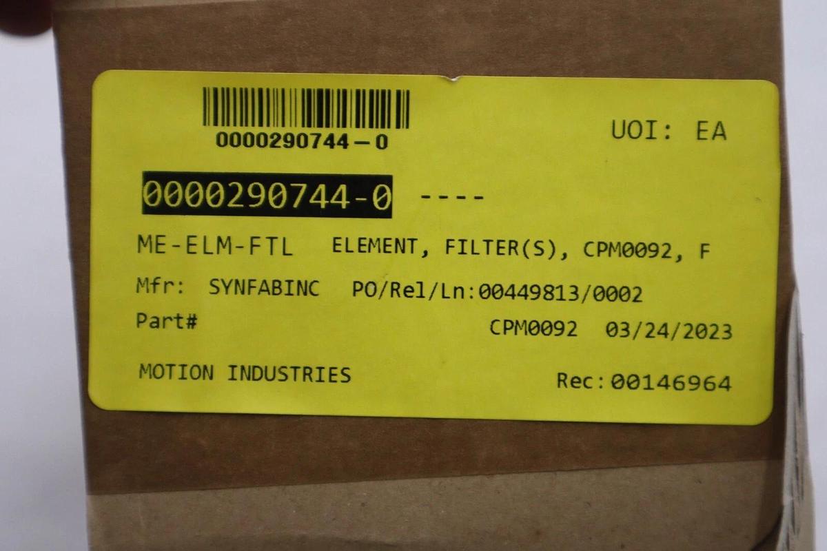 Used NEW SYN-FAB CPM0092 / CPM0092 STOCK G342A