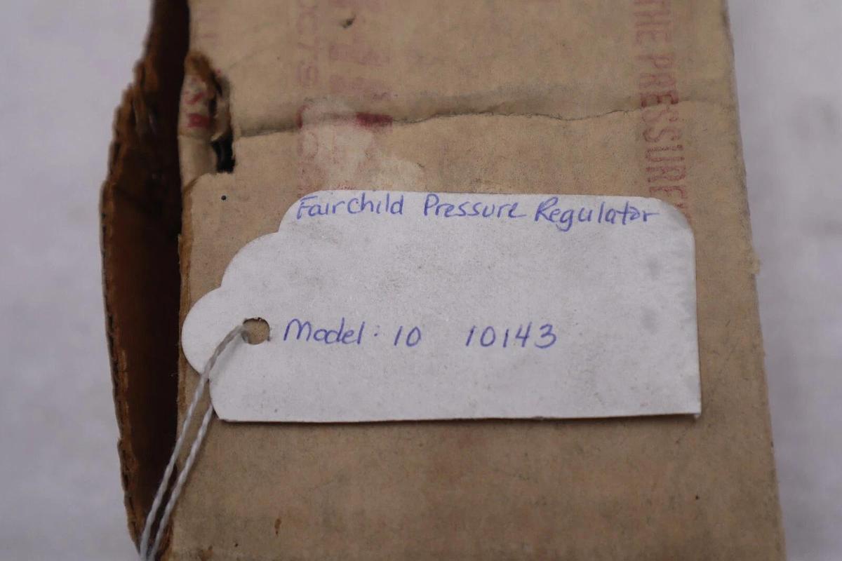 FAIRCHILD KENDALL 10143 MODEL 10 PRESSURE REGULATOR 500 PSI STOCK K-3570