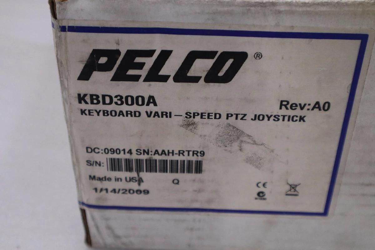 Used PELCO keyboard Vari-Speed PTZ Joystick Controller KBD300A Rev: A0 - NEW IN BOX