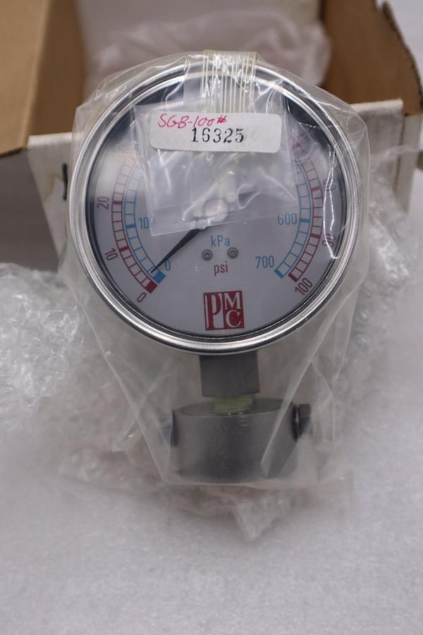 PMC PMC-SGB-100 GAUGE 0-100PSI 0-700kPa - STOCK GF712A