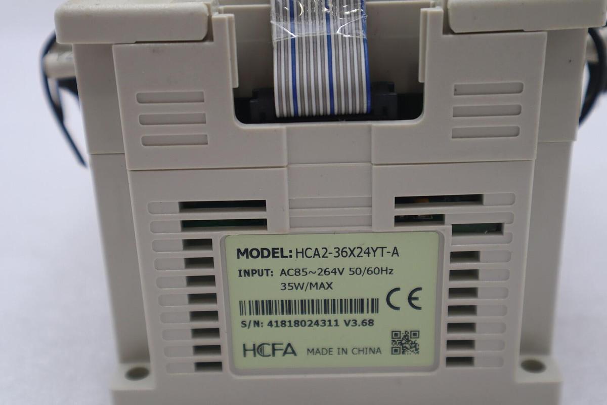 Used HCFA PLC Controller HCA2-36X24YT-A Input: AC85~264V 50/60Hz 35W/Max Stock #K-175