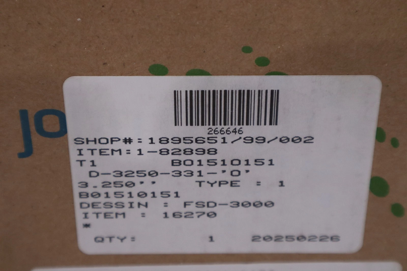 Used John Crane FSD-3000/ D-3250-331-'0' 3.250" TYPE 1 Spring Seal Assembly #GF907